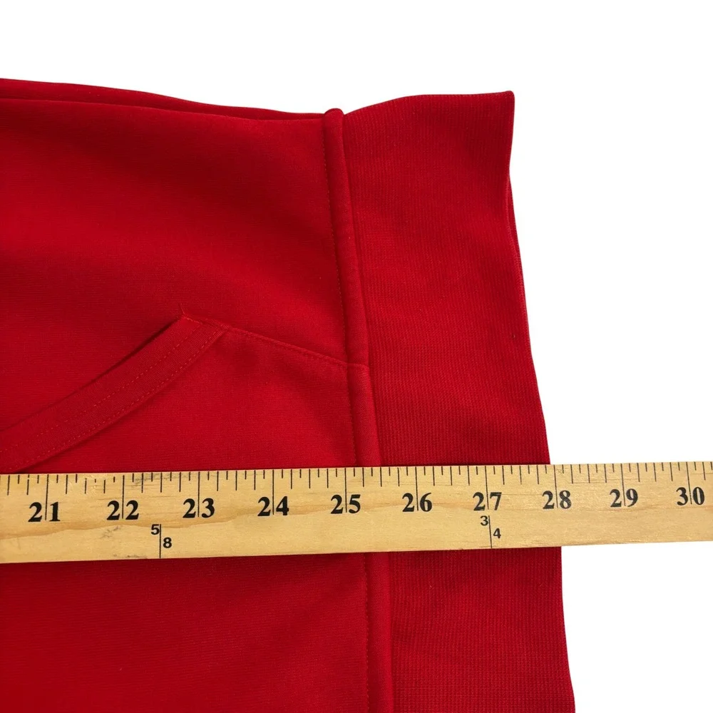 Polo Ralph Lauren Sweatshirt Hoodie Men XL Red Full Zip Double Knit Pony Logo